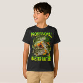 プロフェッショナル・マスター・ベイター 笑える釣り系のミーム Tシャツ (正面フル)