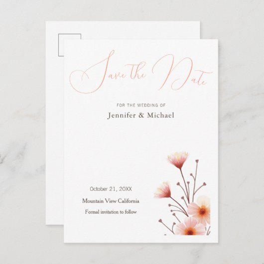 プロフェッショナル ミニマリスト フラワーズ 案内ポストカード (正面/裏面)