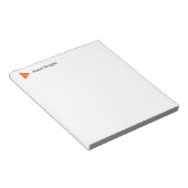 プロフェッショナル ミニマリスト プレーン モダン パーソナライズド ノートパッド (アングル)