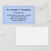 プロフェッショナル&ミニマル歯科矯正医名刺 名刺 (正面/裏面)