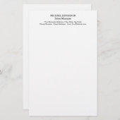 プロフェッショナル ミニマル プレー クラシカル 便箋 (正面/裏面)