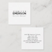 プロフェッショナル ミニマル モダン シンプル エンクロージャーカード (正面/裏面)