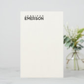 プロフェッショナル ミニマル モダン シンプル 便箋 (スタンド正面)