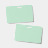 プロフェッショナル ミントグリーン 名刺バッジ バッジ (表裏)