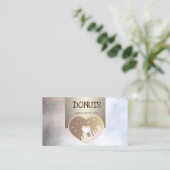 プロフェッショナル，メトタリック，ドーナツ，ベーカリー 名刺 (スタンド正面)