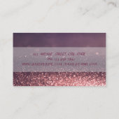 プロフェッショナル、モダングリッター《写真》ぼけ味、カップケーキマカロン 名刺 (裏面)