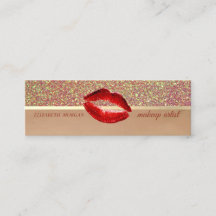 プロフェッショナル、モダングリッター、唇、メイクアップアーティスト