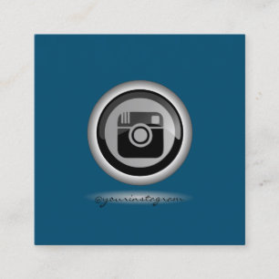 プロフェッショナル、モダンティール（緑がかった色）Instagramソーシャルメディア スクエア名刺