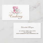 プロフェッショナル,モダンミキサーフラワー,料理 名刺 (正面/裏面)