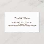 プロフェッショナル,モダンミキサーフラワー,料理 名刺 (裏面)