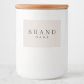 プロフェッショナル モダン オーダーメイド 食品ラベル フードラベル (正面)