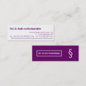 プロフェッショナル モダン スキニー名刺 (正面/裏面)