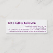 プロフェッショナル モダン スキニー名刺 (正面)