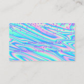 プロフェッショナル モダン ダイヤモンド リップスティック ホログラフィック 名刺 (裏面)