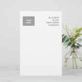 プロフェッショナル モダン プレーン シンプル 便箋 (スタンド正面)