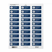 プロフェッショナル モダン ボールド カラー カスタム ロゴ ラベル (フルシート)