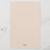 プロフェッショナル モダン ミニマル シンプル プレーン リネン 便箋 (裏面)
