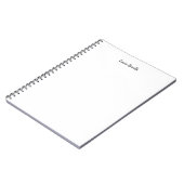 プロフェッショナル モダン ミニマル プレーーン ノートブック (左側)