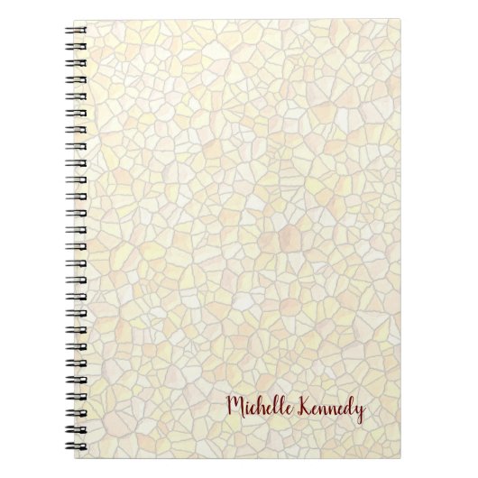 プロフェッショナル モダン モザイク デザイン ミニマル ノートブック (正面)