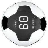 プロフェッショナル モノクロサッカー選手 サッカーボール (回転)