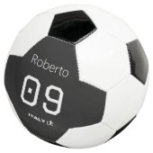 プロフェッショナル モノクロサッカー選手 サッカーボール (3/4)