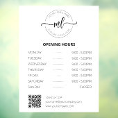 プロフェッショナル モノグラム ロゴ 営業時間 ウィンドウサイン (シート3)