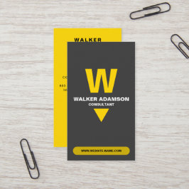 プロフェッショナル(モノグラムQR)ゴールド&マットブラック 名刺