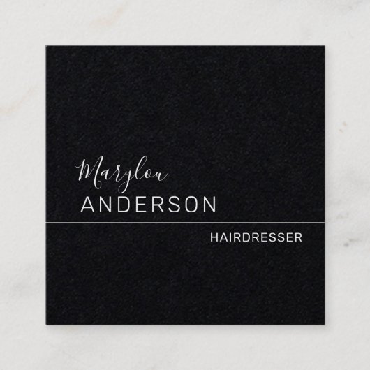 プロフェッショナル-ユニセックスプレミアム スクエア名刺 (正面)