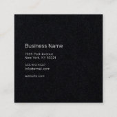 プロフェッショナル-ユニセックスプレミアム スクエア名刺 (裏面)
