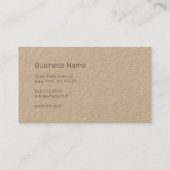 プロフェッショナル-ユニセックスプレミアム 名刺 (裏面)