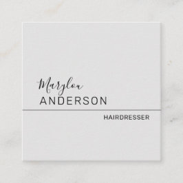 プロフェッショナル- ユニセックス スクエア名刺