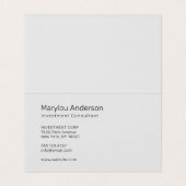 プロフェッショナル - ユニセックス 名刺 (内部フラット)