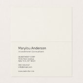 プロフェッショナル-ユニセックス 名刺 (内部フラット)