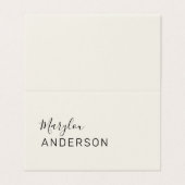 プロフェッショナル-ユニセックス 名刺 (外部フラット)