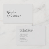 プロフェッショナル- ユニセックス 名刺 (正面/裏面)