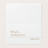 プロフェッショナル- ユニセックス 名刺 (外部フラット)