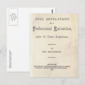 プロフェッショナル・ラットキャッチャーの完全な暴露 ポストカード (正面/裏面)