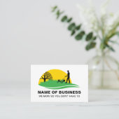 プロフェッショナル&リラックスズローン気に造園 名刺 (スタンド正面)