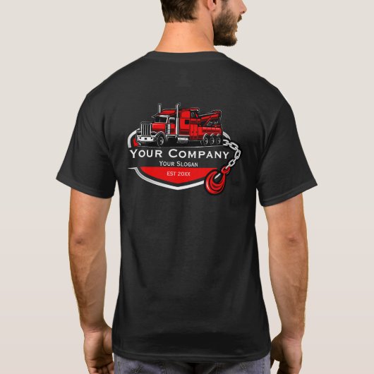 プロフェッショナル+レッカー業者 Tシャツ (裏面)