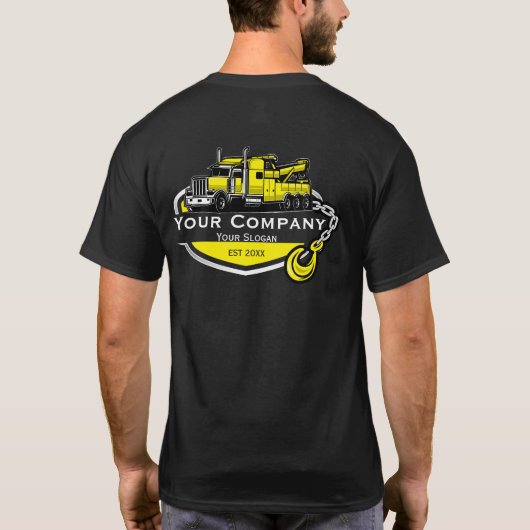 プロフェッショナル+レッカー業者 Tシャツ (裏面)