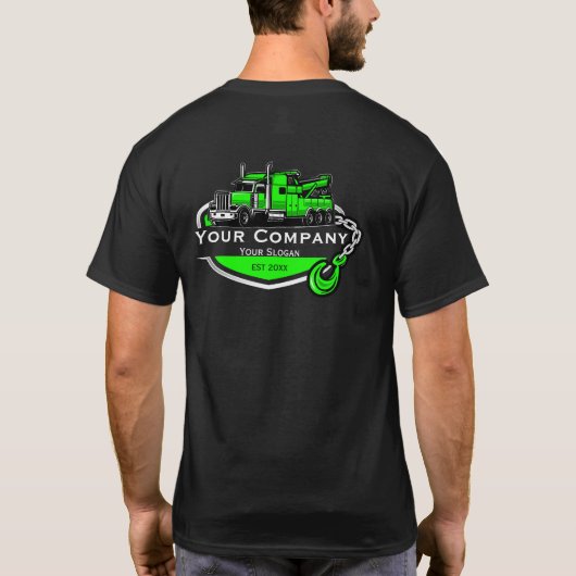 プロフェッショナル+レッカー業者 Tシャツ (裏面)