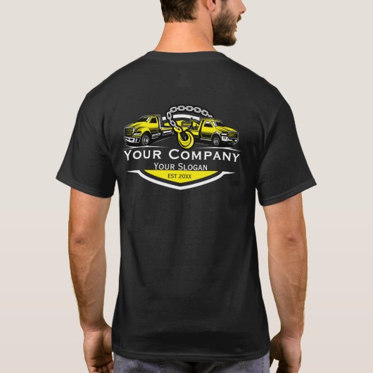 プロフェッショナル+レッカー業者 Tシャツ (裏面)