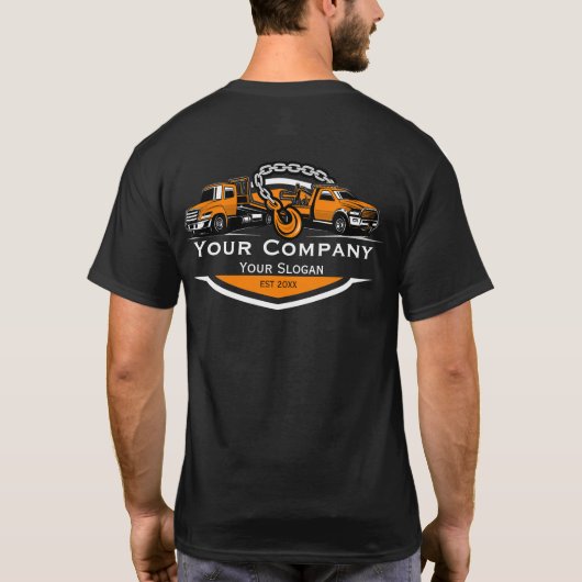 プロフェッショナル+レッカー業者 Tシャツ (裏面)