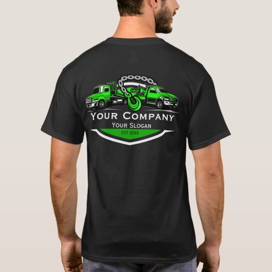 プロフェッショナル+レッカー業者 Tシャツ (裏面)