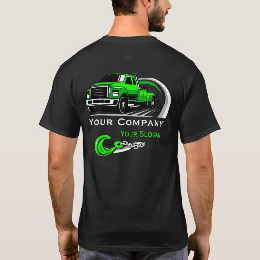 プロフェッショナル+レッカー業者 Tシャツ (裏面)