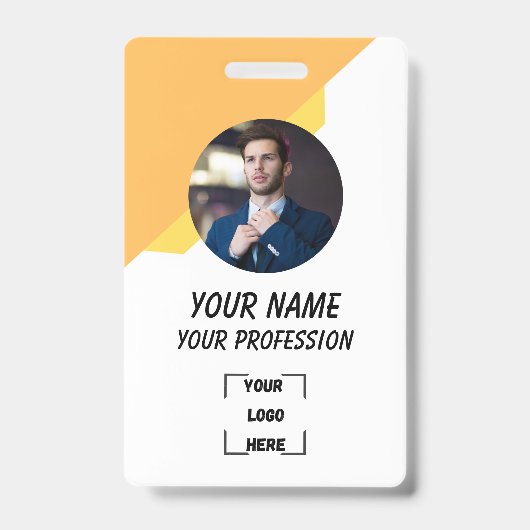 プロフェッショナル ワーカー フォト ID バッジ (正面)