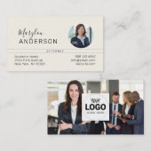 プロフェッショナル(写真の挿入ユニセックス) - 名刺 (正面/裏面)