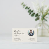 プロフェッショナル（写真挿入） ユニセックス -名刺 名刺 (スタンド正面)