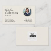 プロフェッショナル（写真挿入） ユニセックス -名刺 名刺 (正面/裏面)