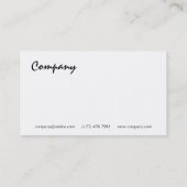 プロフェッショナル-名刺 名刺 (裏面)